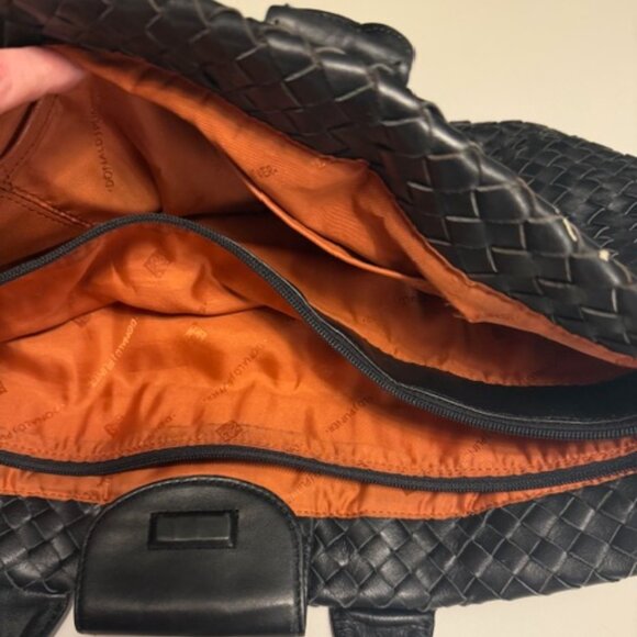 Donald J. Pliner Woven Leather Tote Bag - Picture 2 of 8